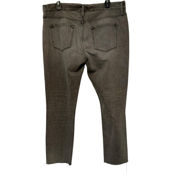 Frame Womens Le Garcon Ripped Cuff Step Hem Nonstretch Jeans 29 - Picture 14 of 16